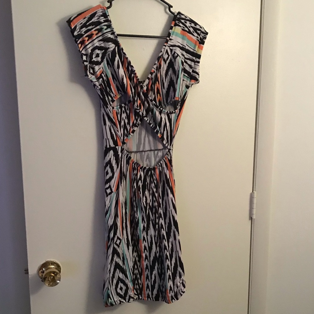 Open cross back dress